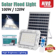 LED Solar Flood Lights 100W 120W DAYLIGHT 6500K PORTABLE LED SOLAR LIGHT  SOLAR LIGHT