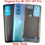 Original Back Lid For Xiaomi Mi 10T 10T Pro 5G Glass Battery Cover Hard Rear Door Mi 10T Pro Housing