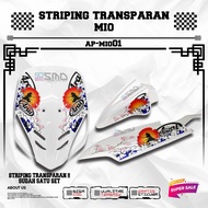 TRANSPARENT STRIPING MIO SPOTY SMILE JAPANESE ARAI MOTIF NEW NEWEST VIRAL ELEGANT MOTORCYCLE STICKER