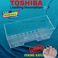 RAK BOX SAYUR DAN BUAH KULKAS TOSHIBA GLACIO ORIGINAL BEKAS BERKUALITA