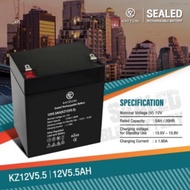 Katzuni แบตเตอรี่ UPS 12v 5.5ah แบตเตอรี่เครื่องสำรองไฟ ไฟฉุกเฉิน เครื่องมือเกษตร KZ12V5.5AH