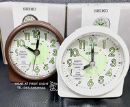 นาฬิกาปลุก SEIKO ALARM CLOCK รุ่น QHE177 Snooze มีไฟ รับประกันศูนย์1ปี - ปลุก ไซโก้ QHE177B , QHE177W
