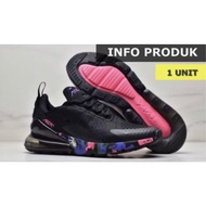 READY STOCK 🔥 N1KE AIRMAX 270 BLACK FLORAL PURPLE