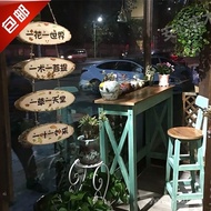 Old Bar Retro Solid Wood Balcony Bar Bar Bar Bar Sensheng Family Table Chair Dining Table Bar Dining