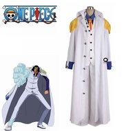 Anime Admiral Aokiji Kuzan Cosplay Costume Marine Costume Halloween Party Costume