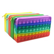 New Pop It Pencil Case For Girl Push Bubble Fidget Toys Soft Silicone Squishy Boy Creative Stationery Toy Gifts Storage Box