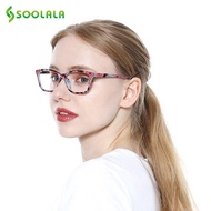 SOOLALA Womens Pocket Printed Reading Glasses with Matching Pouch Cheap Spring Hinge Presbyopic