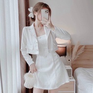 (Ready stock) Women Fashion Dress 2in1 Premium Vietnam Clothes