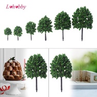 Lohobby 10x Miniature Trees Model Train Scenery Architecture Trees for Landscape