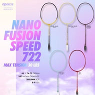 (FREE STRING+GRIP) APACS BADMINTON RACKET NANO FUSION SPEED 722