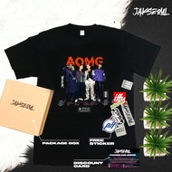 Khh AOMG! รองเท้าผ้าใบลําลอง เสื้อยืดโดย JAKSEOUL