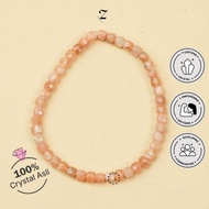 Zupazupazuu I Sunstone Cube Bracelet 4mm - Bracelet - Bracelet - Enhances Good Luck & Positive Energ
