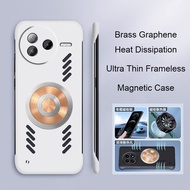 Frameless Ultra Thin Phone Case for POCO F7 Ultra F6 F6 F3 F4 GT X7 X6 Pro 5G Case Brass Graphene He