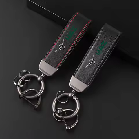 Deluxe Leather car Keychain Keyring Keychain Lanyard Gift Keychain for UAZ