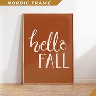 Wall paintings, Hello Fall Poster, Fall Printables Wall Art, Hello Autumn Sign, Neutral Fall Decor, 