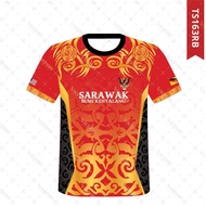 Victory Jersey Microfiber T shirt football Round Neck Sarawak Kenyalang Earth