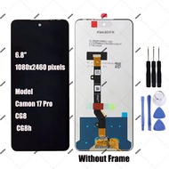 For Tecno Camon 17 Pro CG8 LCD Display Touch Screen Digitizer Assembly Replacement 6.8"