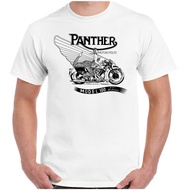 Panther Motorcycles Mens T-Shirt Model 100 Motorbike Biker Indian Top Bike BSA tops tee