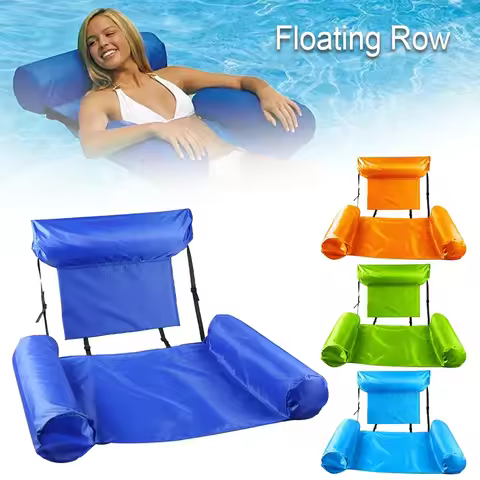 Summer Inflatable Floating Water Mattresses Hammock Lounge Chairs Pool Float Sports Toys Carpet Floa