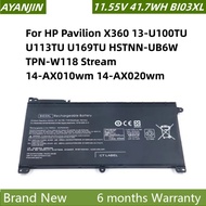 BI03XL Laptop battery for HP Pavilion X360 13-U100TU U113TU U169TU HSTNN-UB6W TPN-W118 Stream 14-AX0