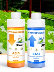RCYAGO pH Up & Down Solution Kit - Professional Hydroponic pH Regulator for Healthy Plants