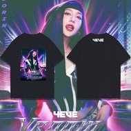 2024new 4eve Members Cotton Short Sleeve Printed Black T-Shirt. Unisex