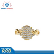 cincin emas asli/cincin wanita emas asli 375)original