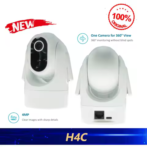Dahua Original H4C 4MP Indoor Fixed-focal Wi-Fi Pan & Tilt Network Camera 360° View Human Detection 