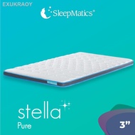 【New stock】﹍☇【FREE SHIPPING】SleepMatics Stella Pure - Premium SnowSilk Cooling Plush Mattress Topper (3"/7.6cm) Natural
