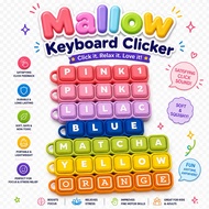 Personalized Name Mallow Keyboard Fidget Clickers Clicky