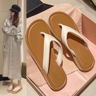 人字拖百搭網紅ins拖鞋💯女夏季外穿厚底防滑防臭沙灘鞋夾趾涼拖鞋 Sandals