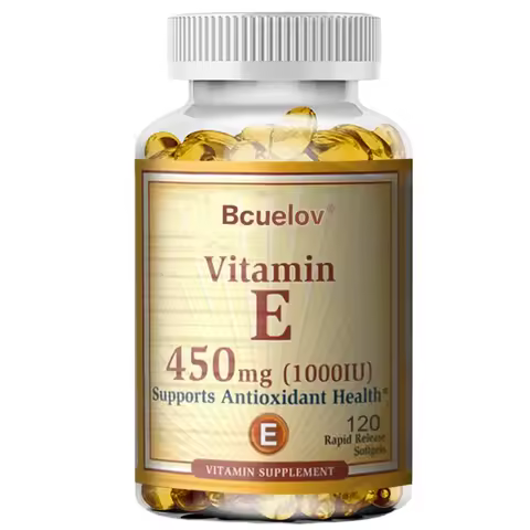 Bcuelov Vitamin E 1000 IU 450mg - for skin, hair, circulatory health, immune system support - antiox