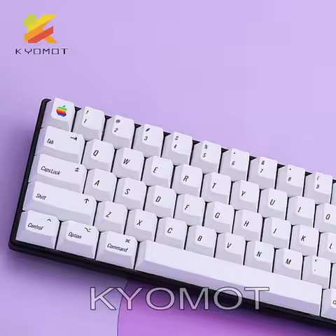KYOMOT 137 Keys Mac Apple White Style Keycaps PBT Dye Sub Cherry Profile Keycap For MX Switch Layout