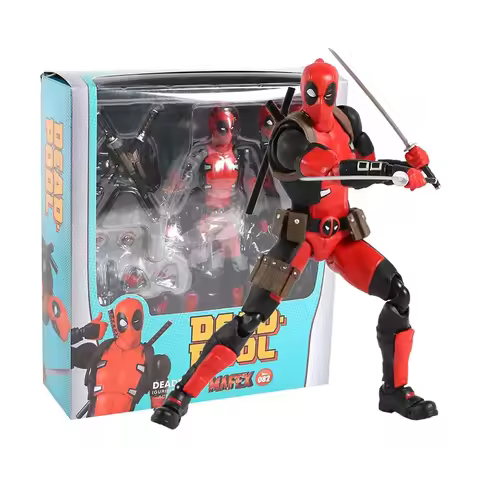 Bandai Super Hero Series Wade Winston Wilson Anime Figures Deadpool MAF082 Movable Model SHF Figurin