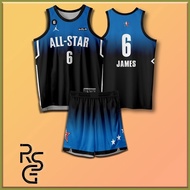 ▫ ∈ 2023 Customized Jersey Full Sublimation NBA All Star 2023 Team James