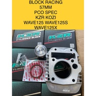 WAVE125 CYLINDER BLOCK RACING 57MM KOZI KZR FOR WAVE125 WAVE125S WAVE125X WAVE125R