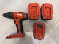 ［二手］HILTI SF 12-A 無繩電鑽連3粒電及充電器
