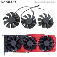 75มม.85มม.RTX3060พัดลม GPU สำหรับที่มีสีสัน Rtx3060 GeForce RTX 3090 3080 Ti RTX3070 RTX 3060 Ti พัดลมการ์ดกราฟิก