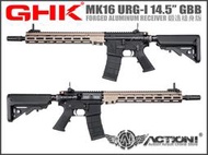 【Action!】售完）GHK MK16 URG-I 14.5吋 GBB《2022年最新 鍛造槍身 Colt授權》
