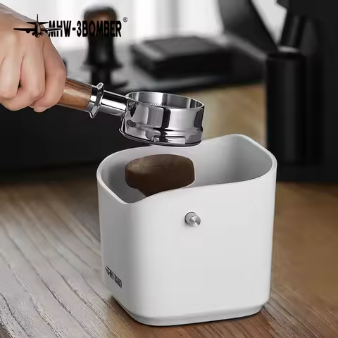 MHW-3BOMBER Espresso Knock Box 1.2L Coffee Grounds Bucket Clean Tool Removable Knock Bar Barista Acc