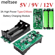 Type-C / Micro 15W 3A 18650 Lithium Battery Charger Module DC-DC Step Up Booster Fast Charge UPS Pow