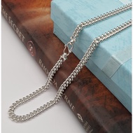 AG Avenue 925 Silver DanKou Necklace 120 光身單扣纯银项链 Rantai Leher 925 Perak Tulen