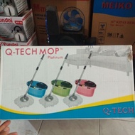 Mop Q-Tech Mop Spin Mop Puter+Refill Mop