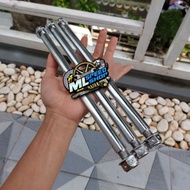 Front axle axle 19 length 29cm left right button nut probolt model chrome color pnp rear axle sport 