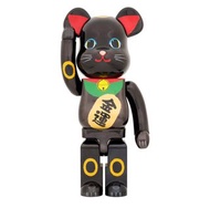 Medicom Toy BE@RBRICK 招き猫 (招財貓）金運 黒メッキ 1000％ ~ BE@RBRICK Maneki-neko Money Luck Black Plating  1000％