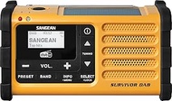 Sangean MMR-88 Survivor M8 Radio - Portable Emergency Radio - Crank Radio with Emergency Buzzer and 