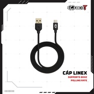 TypeC 8KHz BOXT LineX Paracord Covered Charging Cable Replacement for Gaming Mouse - BOXTSTORE