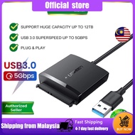 UGREEN USB 3.0 to SATA Adapter 2.5 3.5 SATA HDD SSD 12TB Hard Drive Cable External Disk Reader Adapt