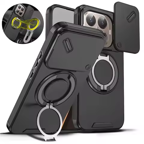 For Xiaomi 15T Pro Case Slide Lens Protect Armor Cover for Mi 15T Mi15T Xiaomi15T 15 T Pro 15TPro 5G