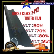 HD Tinted KOREA BLACK Kereta HD Tinted office HD Tinted Film UV Black 2Ply IR HD Window Film CAN Sup